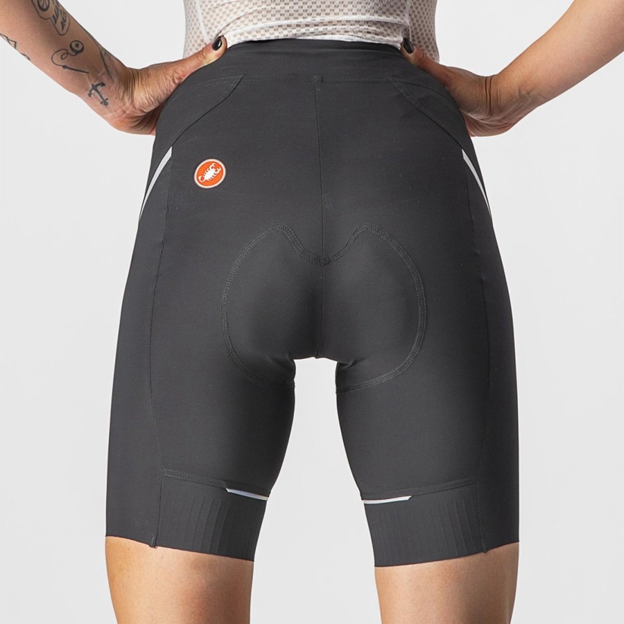 Castelli VELOCISSIMA 3 Women Shorts Black / Silver | 01GKRMJEQ