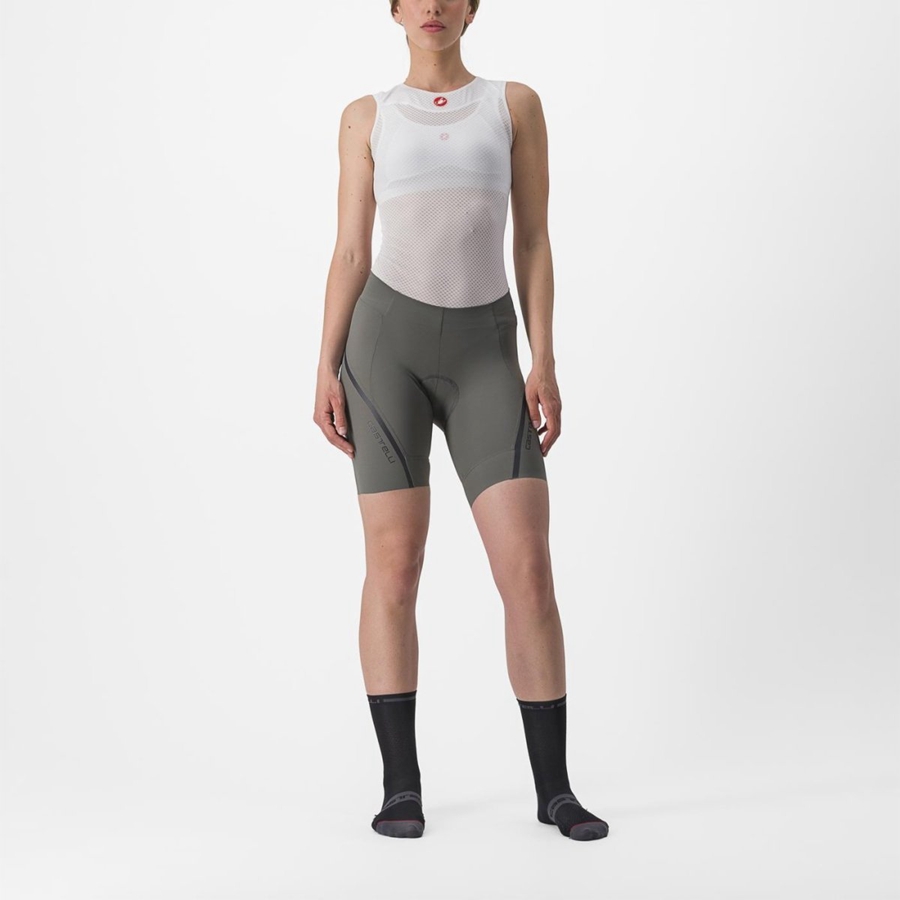 Castelli VELOCISSIMA 3 Women Shorts Grey / Dark Grey | 80CGQVODK