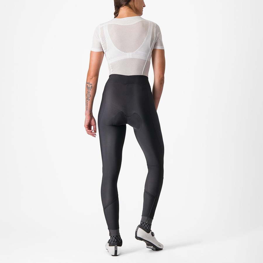 Castelli VELOCISSIMA THERMAL Women Leggings Black / Black | 86OZBTSAG