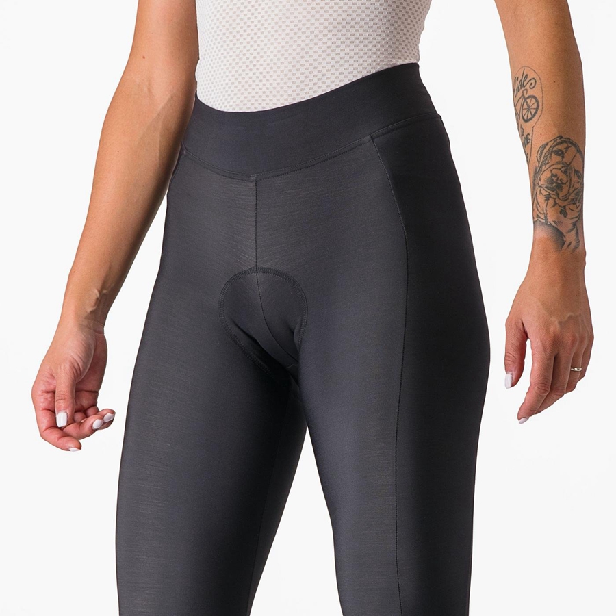 Castelli VELOCISSIMA THERMAL Women Leggings Black / Black | 86OZBTSAG