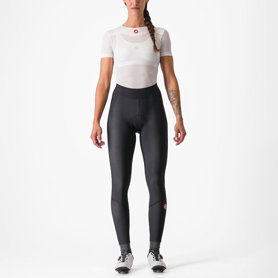 Castelli VELOCISSIMA THERMAL Women Leggings Black / Black | 86OZBTSAG