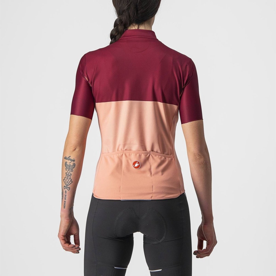 Castelli VELOCISSIMA Women Jersey Pink / Burgundy | 28IRNDKOC