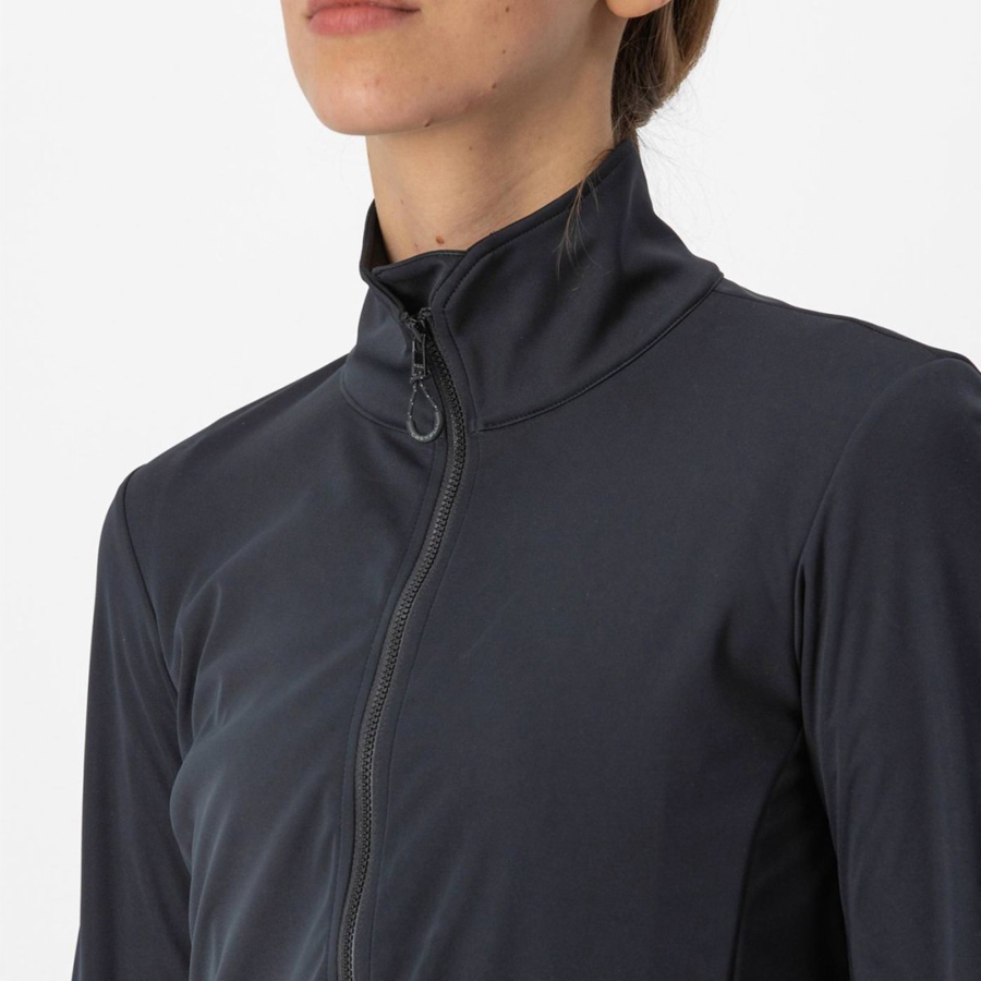 Castelli VENTO TRAIL Women Jackets Black | 72JSGRVPX