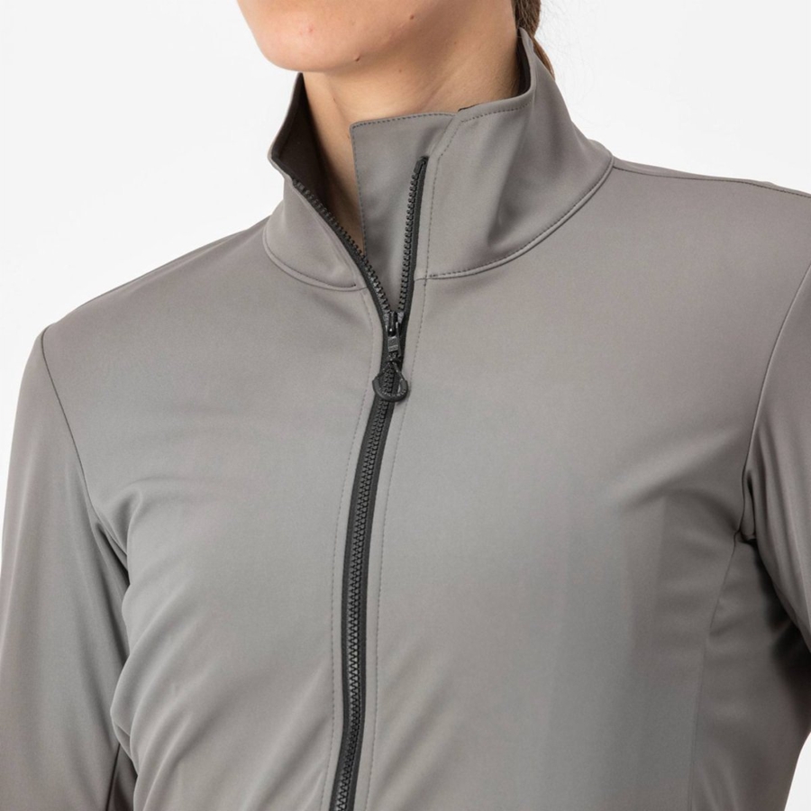 Castelli VENTO TRAIL Women Jackets Grey | 09FENUTZS